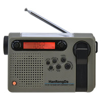 Emergency Radio - Hand Crank Solar Radio with Flashlight - AM FM SW