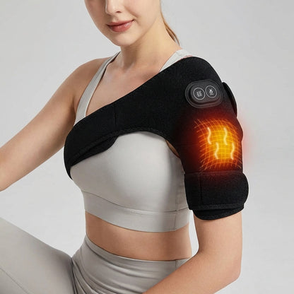 Heating Pad for Shoulder Pain - 3-in-1 Wrap for Shoulder, Knee & Elbow - Heat & Massage