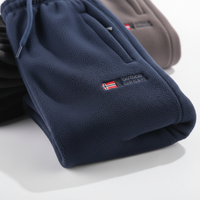 Fleece Lined Pants - Plush Sherpa-Lined Winter Joggers - Zip Pockets