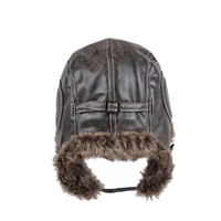 Trapper Hat - Faux Fur Lined Aviator Hat - Wind-Resistant Ear Flaps
