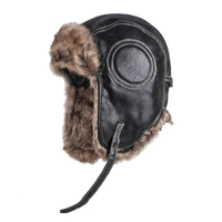 Trapper Hat - Faux Fur Lined Aviator Hat - Wind-Resistant Ear Flaps
