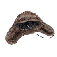 Trapper Hat - Faux Fur Lined Aviator Hat - Wind-Resistant Ear Flaps