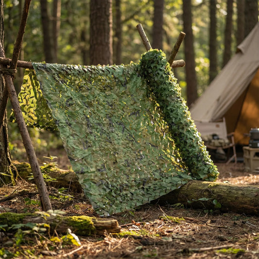 Camo Netting - Cut-to-Size Nylon Mesh Roll - Shade, Privacy & Hunting