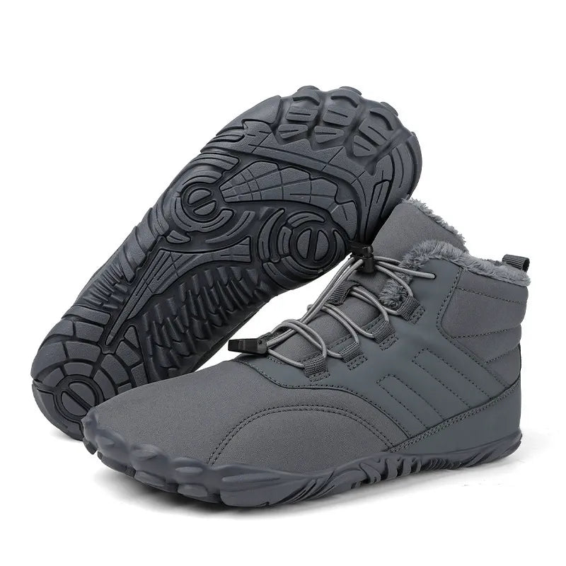 Barefoot Shoes - High-Top Lined Barefoot Boots - Non-Slip Thin Sole
