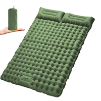 Inflatable Double Camping bed – Durable – Built-in Pillow & Foot Pump - Air Mattress