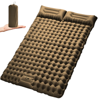 Inflatable Double Camping bed – Durable – Built-in Pillow & Foot Pump - Air Mattress