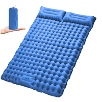 Inflatable Double Camping bed – Durable – Built-in Pillow & Foot Pump - Air Mattress