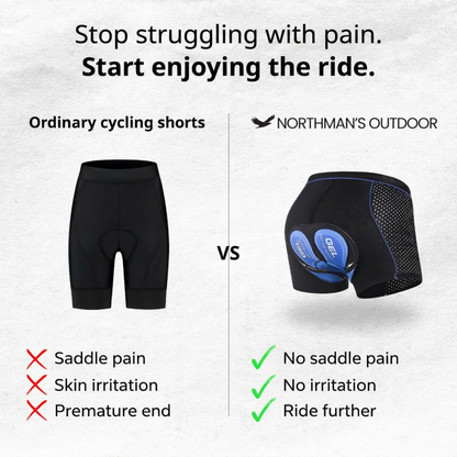 Padded Cycling Underwear – 5D Gel Cushion – Unisex