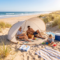 2-Person Pop-Up Beach Tent – Ready in Seconds & UV Protective