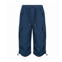 Women's Cargo Capri – Elastic Drawstring Waistband - Shorts