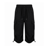 Women's Cargo Capri – Elastic Drawstring Waistband - Shorts