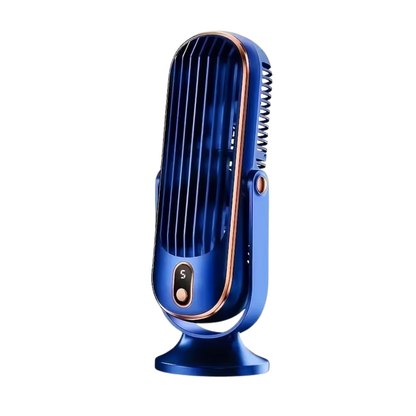 Portable Fan & Air Cooler – USB Rechargeable, 5 Speeds & 720° Cooling