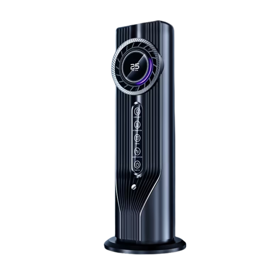 Tower Fan & Humidifier – USB Powered, 6 Speeds & 6-Hour Timer