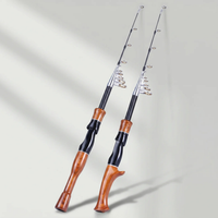 Telescopic Fishing Rod with Cork Handle Compact and Durable