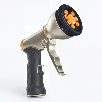 Expandable Garden Hose – 10-Function Brass Nozzle – Kink-Free