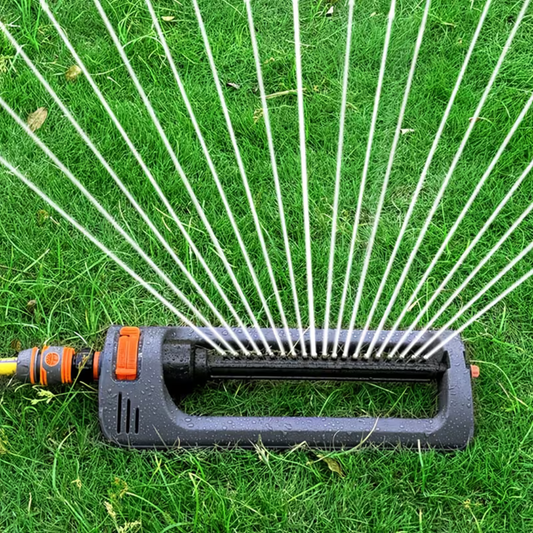 Oscillating Lawn Sprinkler – 16 Nozzles – Automatic Garden Watering
