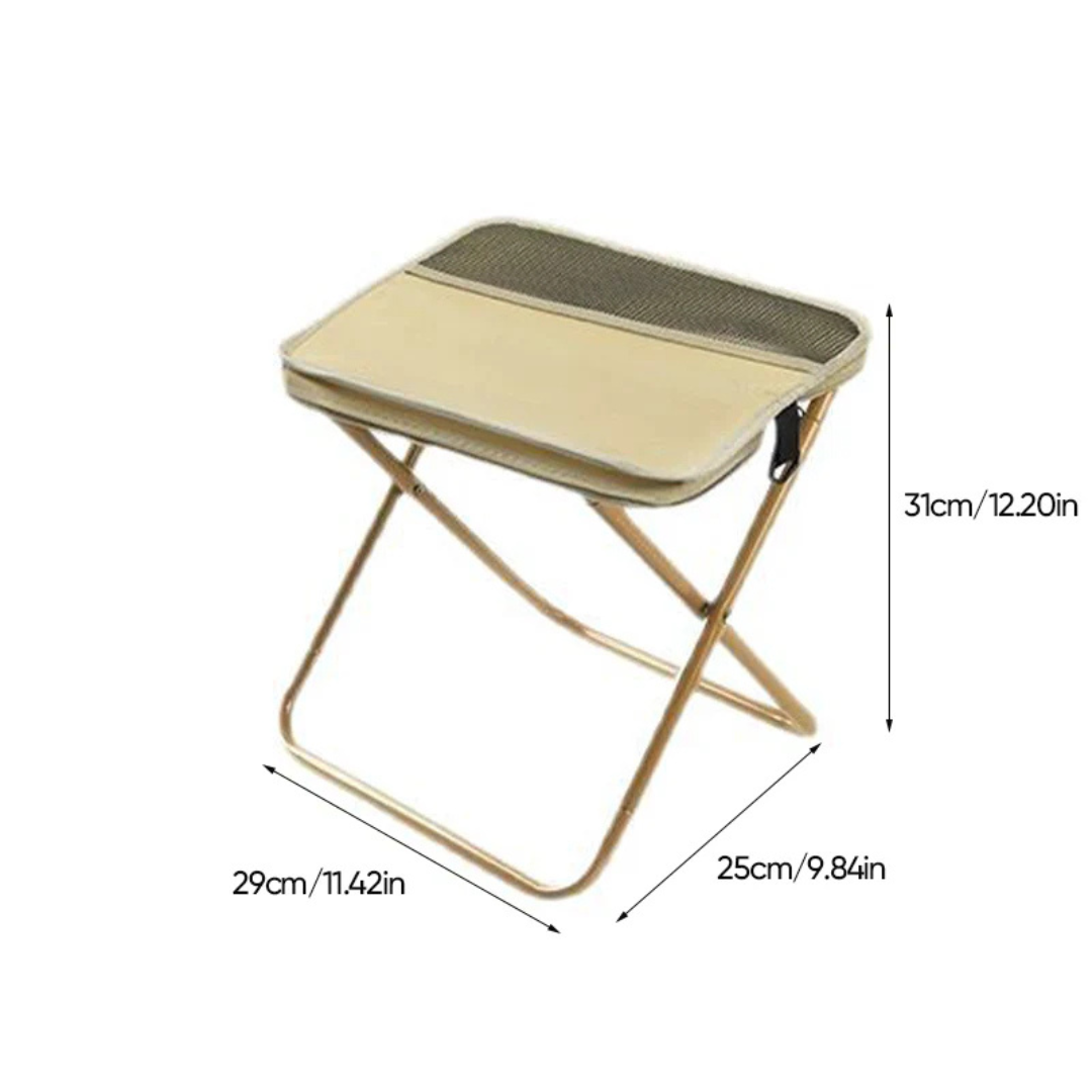 Folding Camping Stool – Carry Bag Chair – Ultra Lightweight