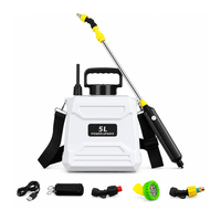 Battery Pressure Sprayer 5L – USB Backpack Sprayer – Adjustable