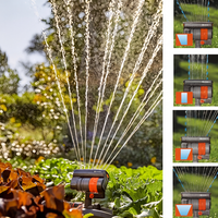 Garden Sprinkler 180° Rotating – Lawn Irrigation – 4 Spray Modes