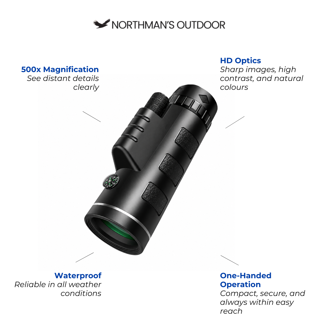 Monocular 500x – HD Outdoor Telescope – Waterproof