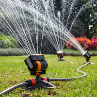 Garden Sprinkler 180° Rotating – Lawn Irrigation – 4 Spray Modes