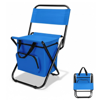 Portable Camping Chair – Cooler Backpack Seat – Footrest Comfort