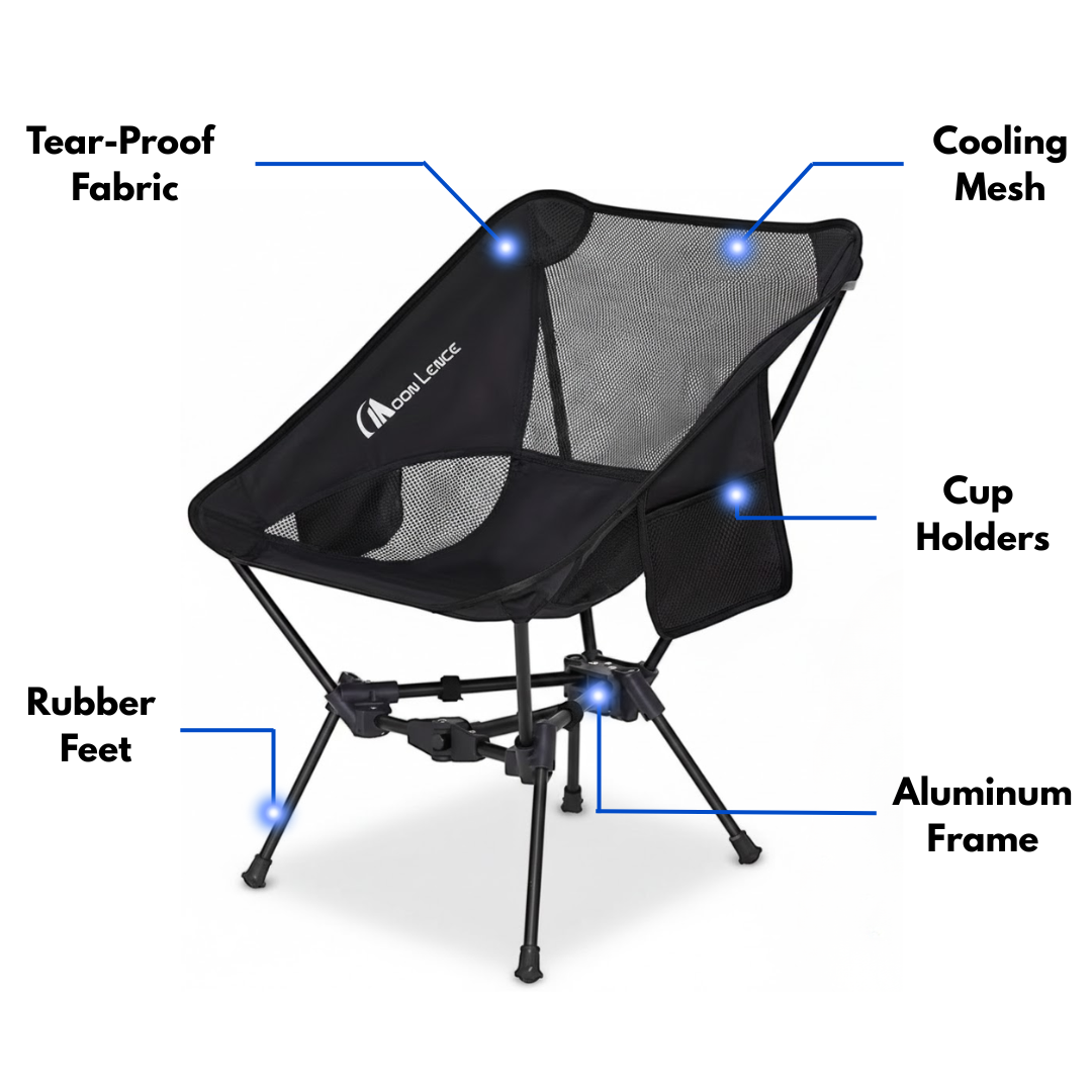 Portable Camping Chair – Ultralight – Compact Folding