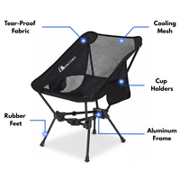 Portable Camping Chair – Ultralight – Compact Folding
