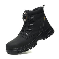 Waterproof Steel Toe Work Boots - Puncture-Proof Safety Boots - Non-Slip