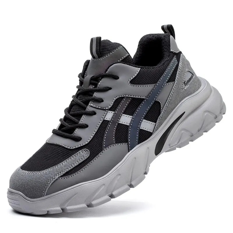 Safety Shoes - Lightweight Puncture-Proof Work Sneakers - Non-Slip