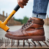 Waterproof Work Boots - Steel Toe Safety Boots - Slip-Resistant