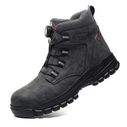 Waterproof Steel Toe Work Boots - Puncture-Proof Safety Boots - Non-Slip