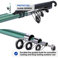 Fishing Rod – Spincast Combo – Portable Fiberglass