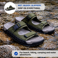 Men’s Outdoor Sandals - Adjustable Buckles - Anti-Slip Sole