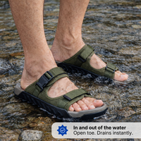 Men’s Outdoor Sandals - Adjustable Buckles - Anti-Slip Sole