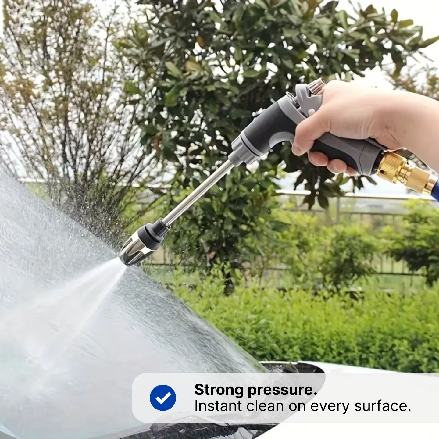 High-Pressure Garden Hose Nozzle – Powerful Pressure Cleaning