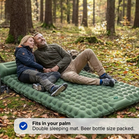 Inflatable Double Camping bed – Durable – Built-in Pillow & Foot Pump - Air Mattress