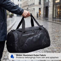 Water-Resistant Sports Duffel Bag – Multiple Compartments – Shoe Compartment