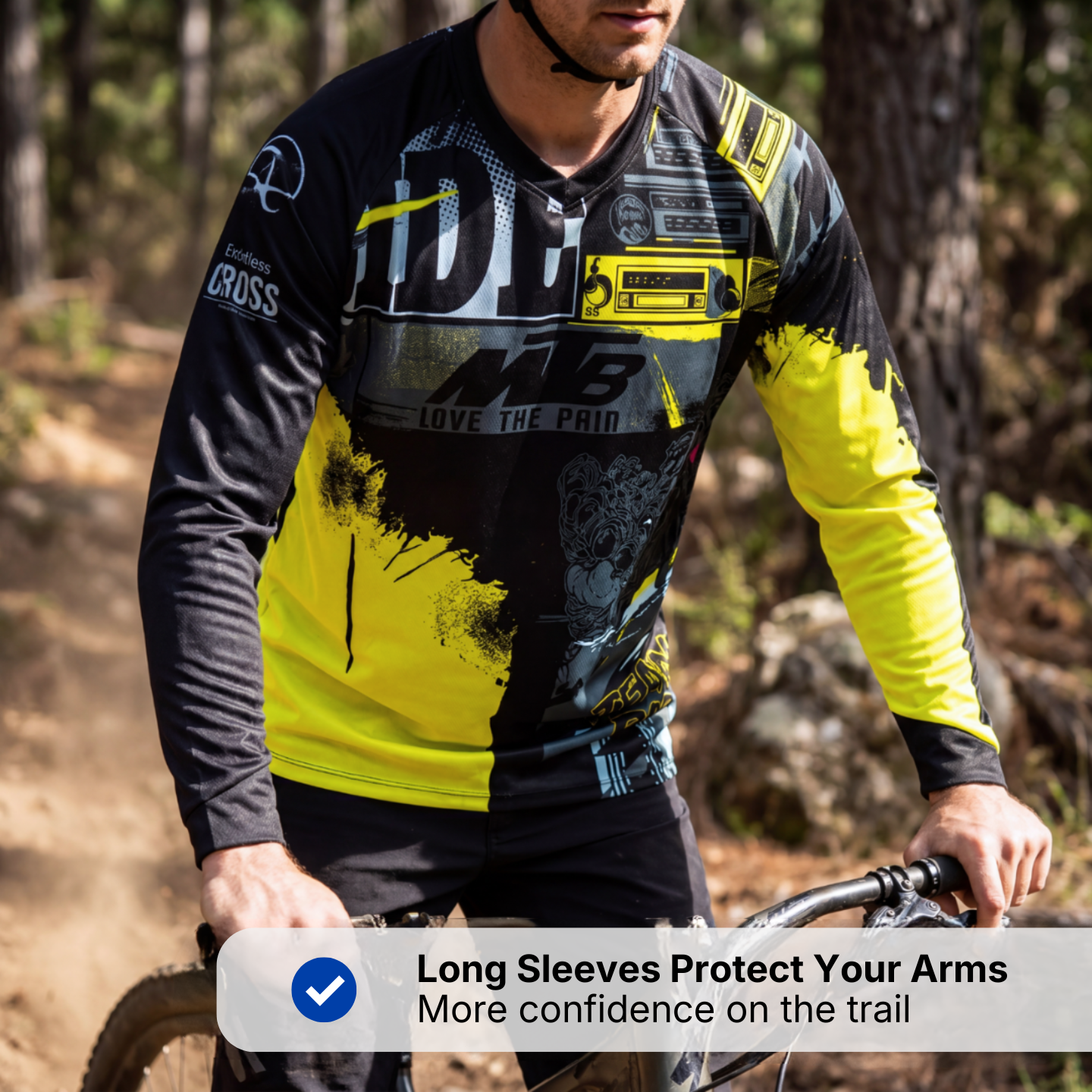 MTB Downhill Jersey – Long Sleeve – Performance Stretch Design