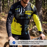 MTB Downhill Jersey – Long Sleeve – Performance Stretch Design