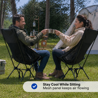 Portable Camping Chair – Foldable Design – High Back Support