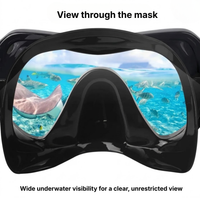 Snorkel Set with Mask - 180° HD View Tempered Glass - Leak-Proof