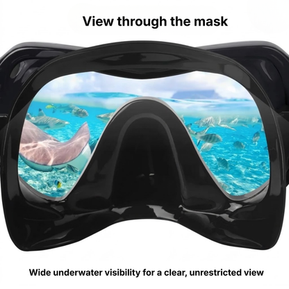 Snorkel Set with Mask - 180° HD View Tempered Glass - Leak-Proof