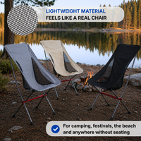 Ultra-Light Foldable Camping Chair - High-Back Portable Outdoor Chair