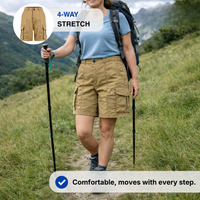Women’s Hiking Shorts - 6 Pockets - Stretch Quick-Dry