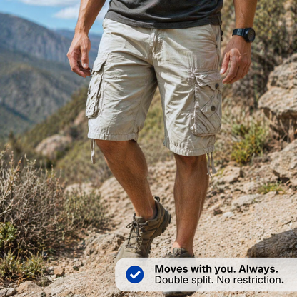 Men’s Tactical Hiking Shorts - Multi Pocket - Adjustable Fit