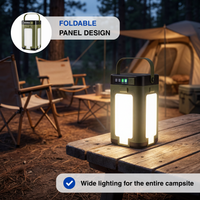 Solar Camping Lantern - Foldable Design - 6 Light Modes