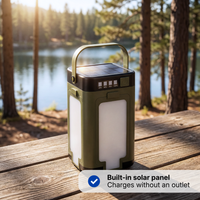 Solar Camping Lantern - Foldable Design - 6 Light Modes