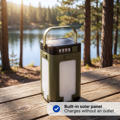 Solar Camping Lantern - Foldable Design - 6 Light Modes
