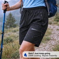 Women’s Hiking Shorts - Water-Resistant - Quick-Dry Zipper Pockets